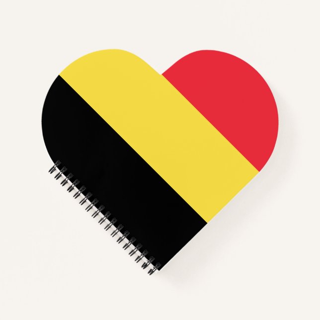 Belgien-Flagge Notizbuch (Vorderseite)