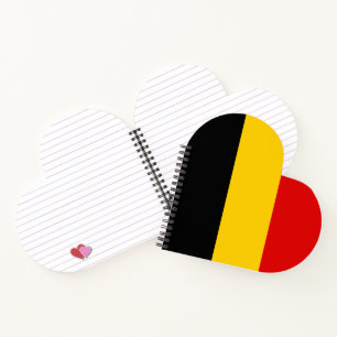 Belgien-Flagge Notizbuch