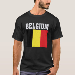 Belgien-Flagge Patriotisches Nationales Erbe Souve T-Shirt
