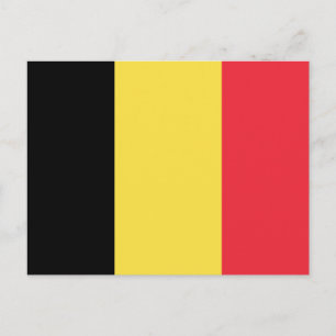 Belgien-Flagge Postkarte