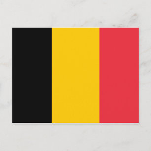 Belgien-Flagge Postkarte