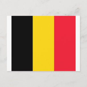 Belgien-Flagge Postkarte