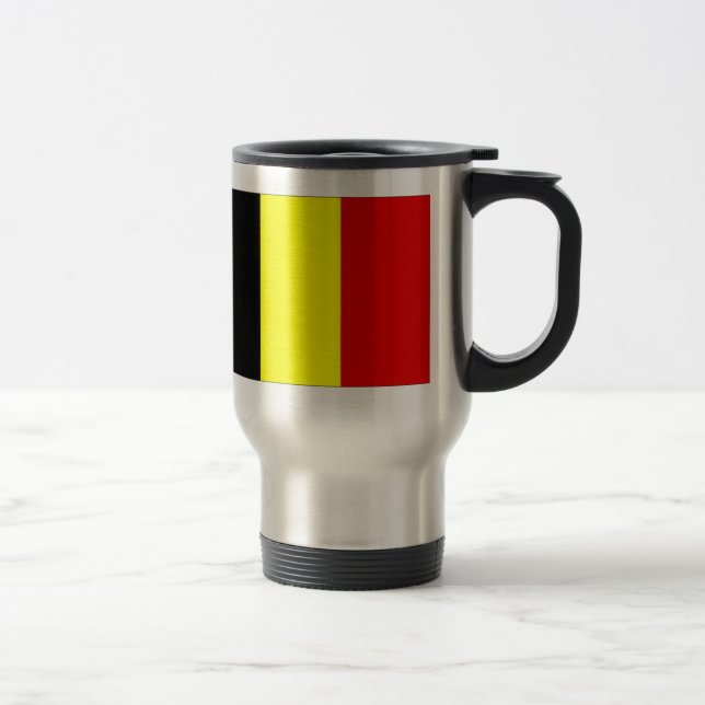 Belgien-Flagge Reisebecher (Rechts)