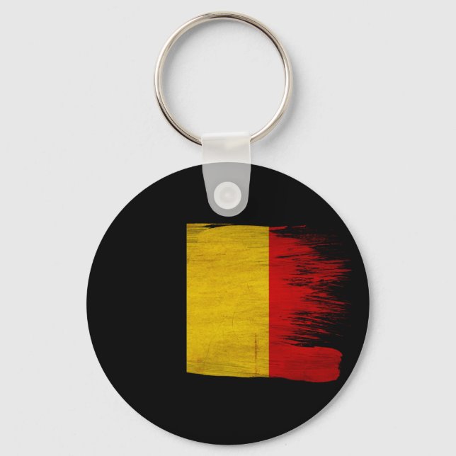 Belgien-Flagge Schlüsselanhänger (Vorderseite)