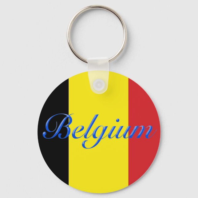 Belgien-Flagge Schlüsselanhänger (Vorderseite)
