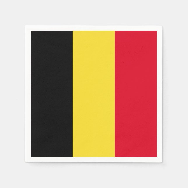 Belgien-Flagge Serviette (Vorderseite)