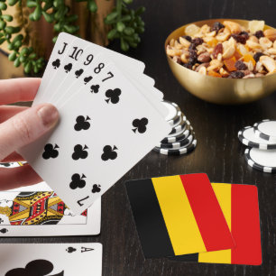Belgien-Flagge Spielkarten