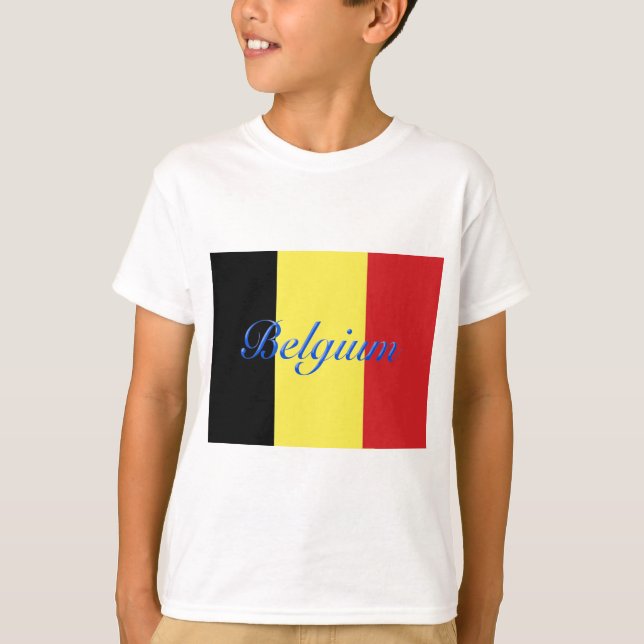 Belgien-Flagge T-Shirt (Vorderseite)