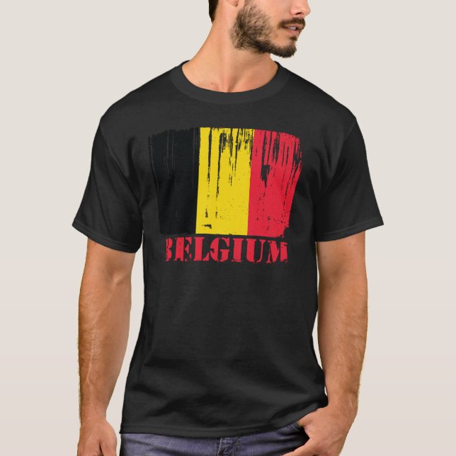 Belgien-Flagge T-Shirt (Vorderseite)