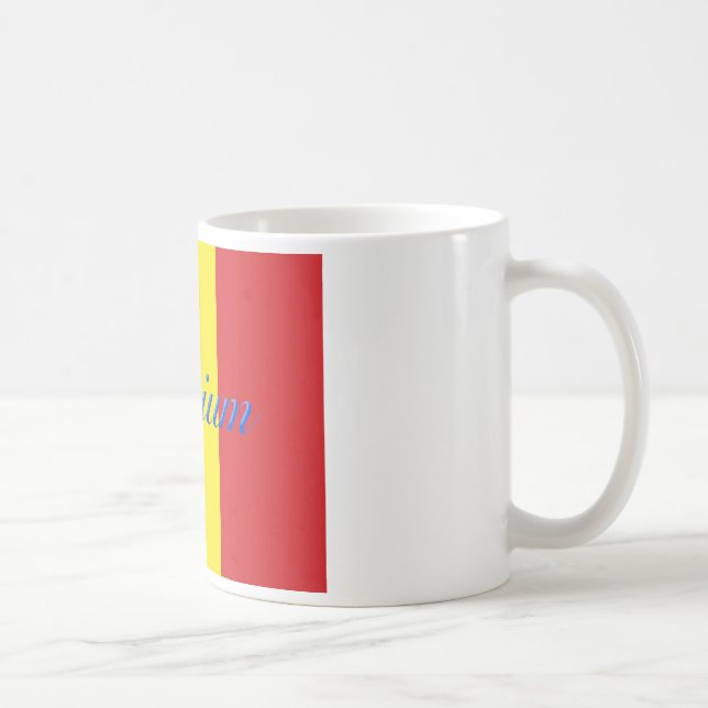 Belgien-Flagge Tasse (Rechts)