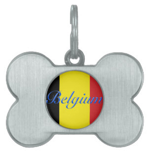 Belgien-Flagge Tiermarke