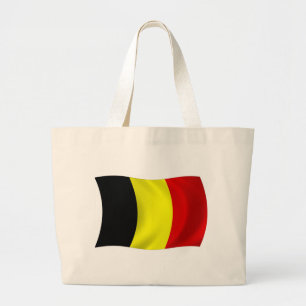 Belgien-Flagge-Tragetasche Jumbo Stoffbeutel