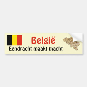Belgien-Flagge und Karten-Autoaufkleber Autoaufkleber