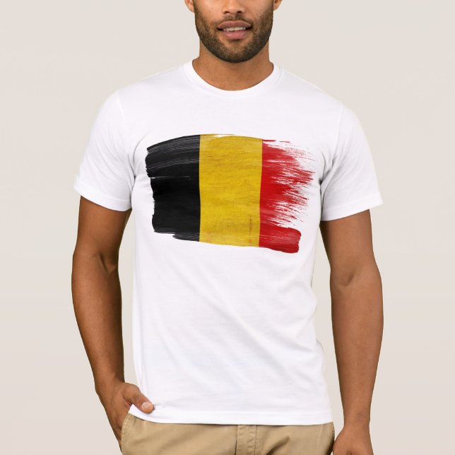 Belgien-Flaggen-T - Shirt (Vorderseite)