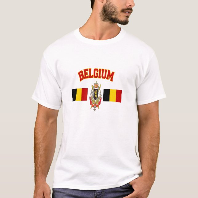Belgien-Flaggen-T - Shirt (Vorderseite)