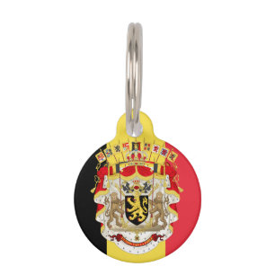 Belgien Flaggen- und COA-Kennzeichnung für Haustie Haustiermarke