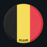 Belgien Flaggencharming Patriotic Magnet<br><div class="desc">Belgische Flagge Bezauberndes Patriotisches Magnet mit der belgischen Flagge auf dem Magneten. Der Name des Landes ist in das Design am unteren Rand des Bildes eingebunden. Der Text kann mit der Funktion "Anpassen!" vollständig angepasst werden. Dieses schöne Belgien Magnet ist das stilvolle Geschenk für jeden Anlass. © 2022 CountriesOfTheWorld</div>