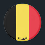 Belgien Flaggencharming Patriotic Magnet<br><div class="desc">Belgische Flagge Bezauberndes Patriotisches Magnet mit der belgischen Flagge auf dem Magneten. Der Name des Landes ist in das Design am unteren Rand des Bildes eingebunden. Der Text kann mit der Funktion "Anpassen!" vollständig angepasst werden. Dieses schöne Belgien Magnet ist das stilvolle Geschenk für jeden Anlass. © 2022 CountriesOfTheWorld</div>