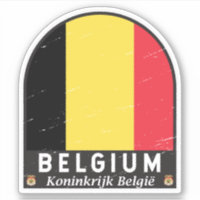 Belgien FlaggenEmblem gestört Vintag