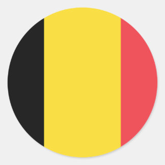 Belgien Flaggenklassiker-Round-Aufkleber Runder Aufkleber
