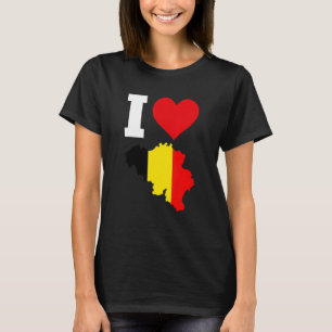 Belgien Flaggenstaat Belgien I Liebe Belgien T-Shirt