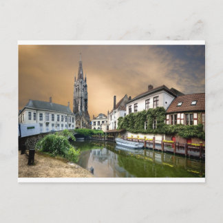 Belgien Fluss Landscape Postkarte