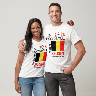 BELGIEN Football Individuelle Name 2024 JEDES JAHR T-Shirt