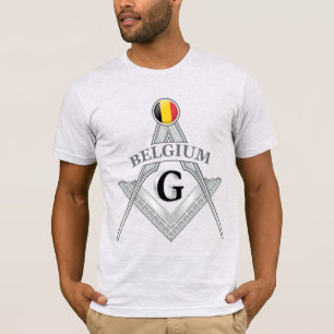 Belgien Freimaurerei Zeichen T-Shirt