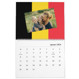 Belgien | Fügen Sie Ihr Foto belgische Flagge 2026 Kalender