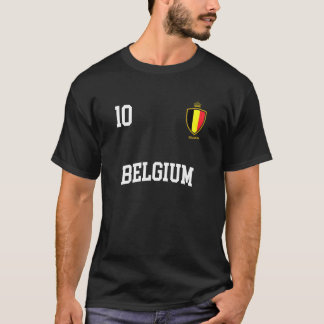 Belgien Fußball 10 Belgische Flagge T-Shirt
