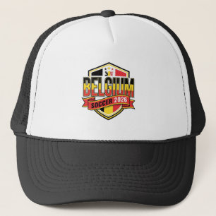 Belgien Fußball 2026 Fußball Fett Land Typografie Truckerkappe
