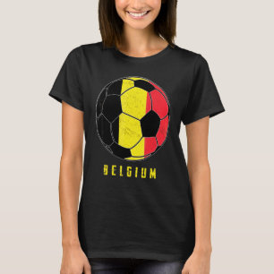 Belgien Fußball Belgien Landesflagge Fußballfan 2 T-Shirt