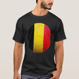 Belgien Fußball National Ball Belgien Flaggenfußba T-Shirt