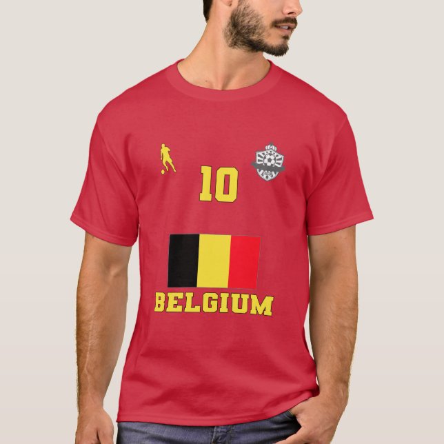 Belgien Fußball-Nationalmannschaft #10 T - Shirt (Vorderseite)