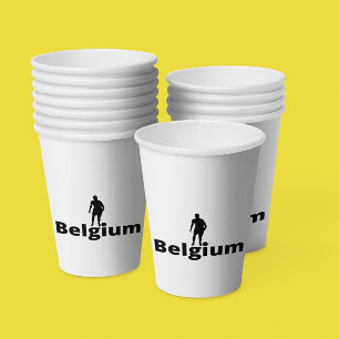 Belgien Fußball Pappbecher