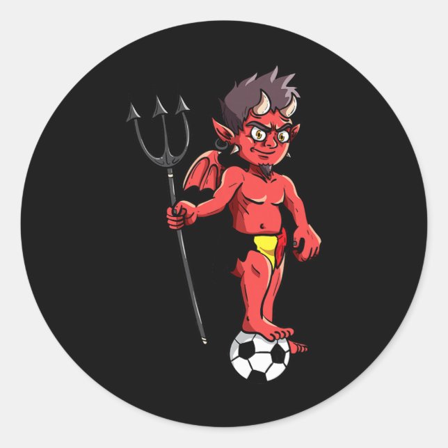 Belgien Fußball Red Devils De Rode Duivels Fußball Runder Aufkleber (Vorderseite)