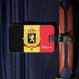 Belgien Gepäckmarken, patriotische belgische Flagg Gepäckanhänger