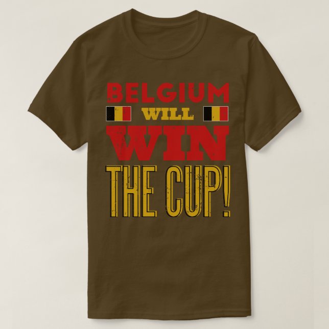 Belgien gewinnt den Cup T-Shirt (Design vorne)