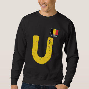 Belgien - Gruppe "Human Flag Letter U" entspricht Sweatshirt