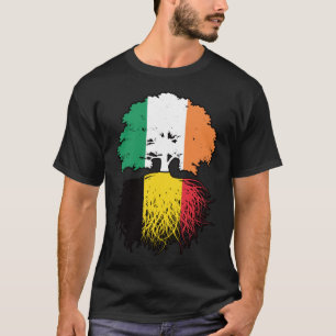 Belgien - Irish Ireland Tree Roots Flag T-Shirt