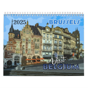 Belgien Kalender 2025 von Serie Visit..