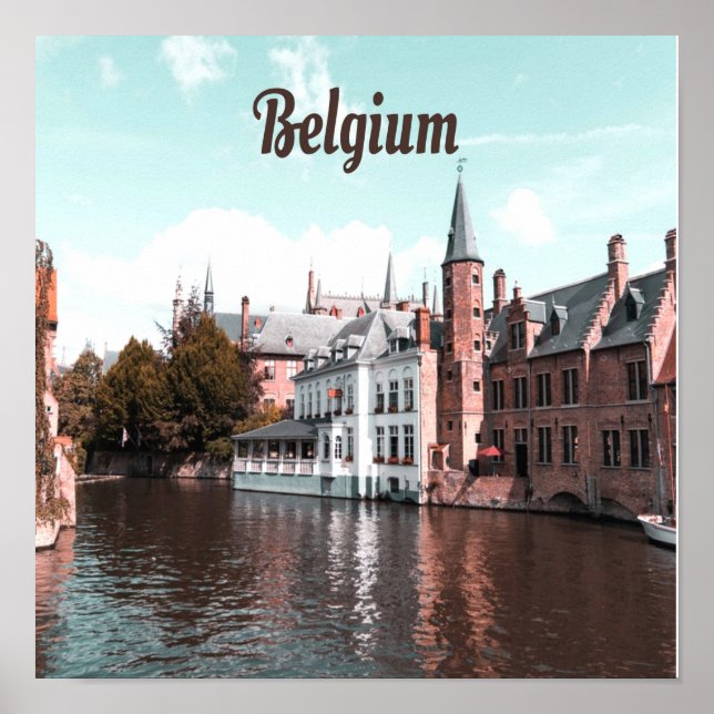 Belgien Kanal Brüssel Poster (Vorne)