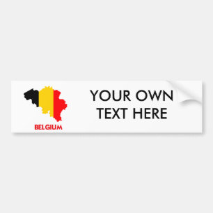 BELGIEN-KARTE AUTOAUFKLEBER