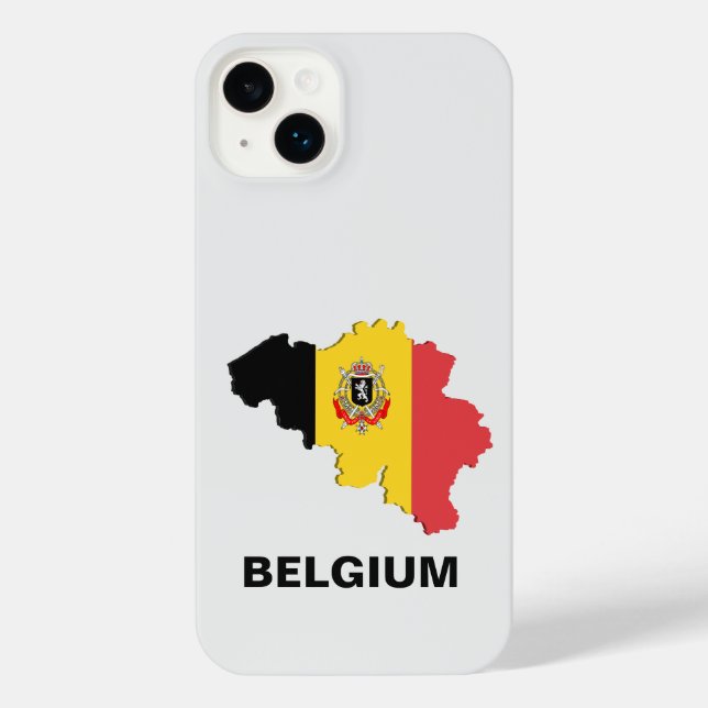 Belgien Kartenzuschnitt iPhone Fall Hülle (Rückseite)
