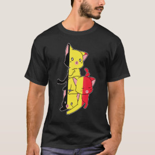 Belgien Katzen Belgien Belgisch T-Shirt