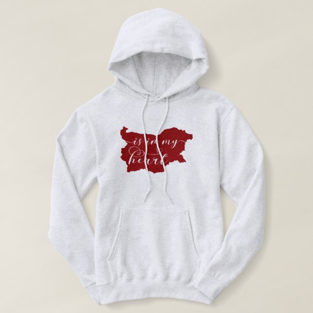 Belgien liegt mir im Herzen Hoodie (Design vorne)