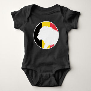 Belgien Lion belgische Flagge Baby Strampler