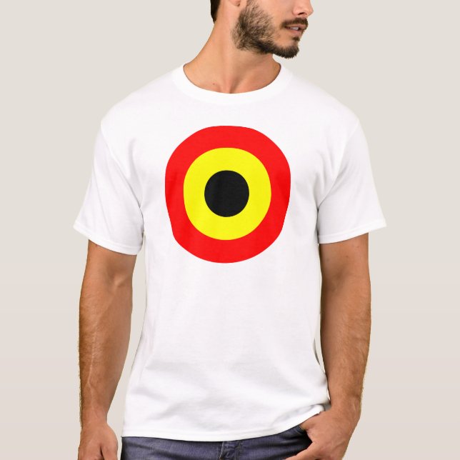 Belgien-Luftwaffe Roundel T-Shirt (Vorderseite)