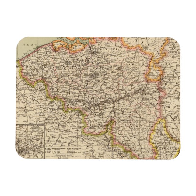 Belgien, Luxemburg Magnet (Horizontal)