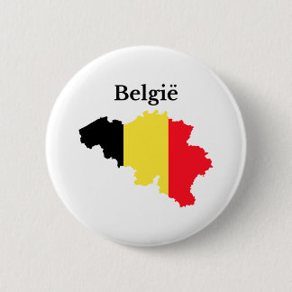 Belgien Map Flag (Niederländisch) Button